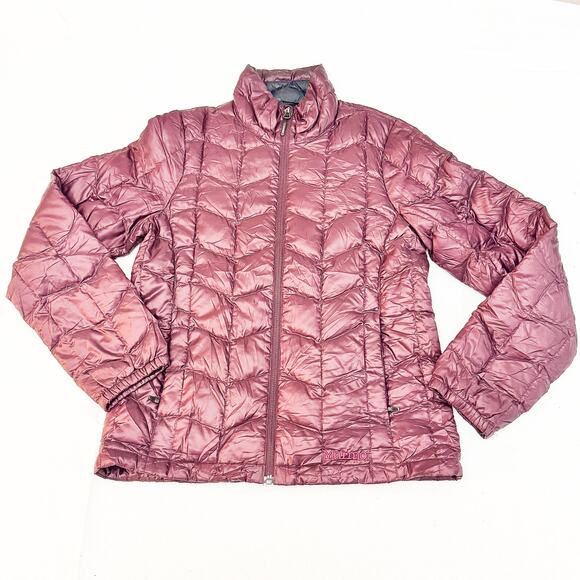 Marmot 800 Fill Purple Down Jacket Light Weight Size Small - Picture 1 of 6